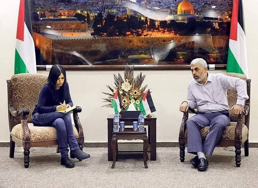 مكتب السنوار يوضح حقيقة مقابلة قائد حماس بغزة مع صحفية "إسرائيلية"