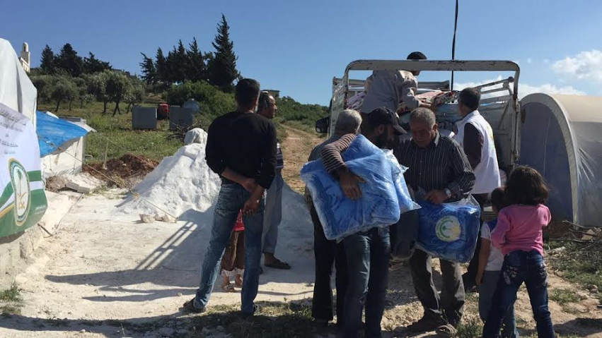 مساعدات الحملة الوطنية السعودية تصل للداخل السوري استجابة للظروف الطارئة