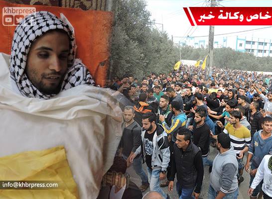 بالصور: وسط حالة من الغضب.. الوُسطى تُشيّع جثمان الشهيد أبو سعدة لمثواه الأخير