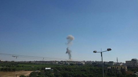 محدث| بالصور: سلسلة غارات إسرائيلية على مناطق متفرقة بقطاع غزة