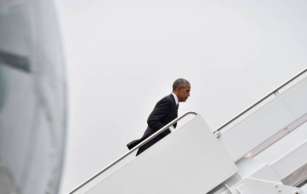 أوباما يصل إلى إسرائيل للمشاركة في جنازة بيريس