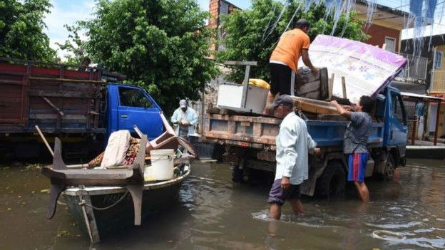 أمريكا الجنوبية: ترحيل 150شخصا بسبب الفيضانات