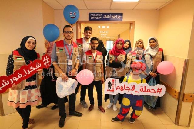 بالصور: حملة "لأجلهم" لرسم البسمة على وجوه الأطفال المرضى