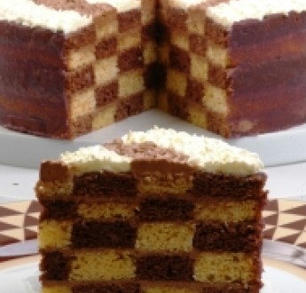 كيك بالفانيلا والكاكو