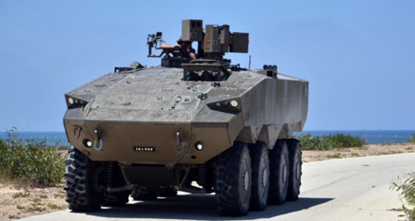 بالفيديو .. إسرائيل تكشف عن تطور جديد في صنع أول ناقلة جند بالعجلات