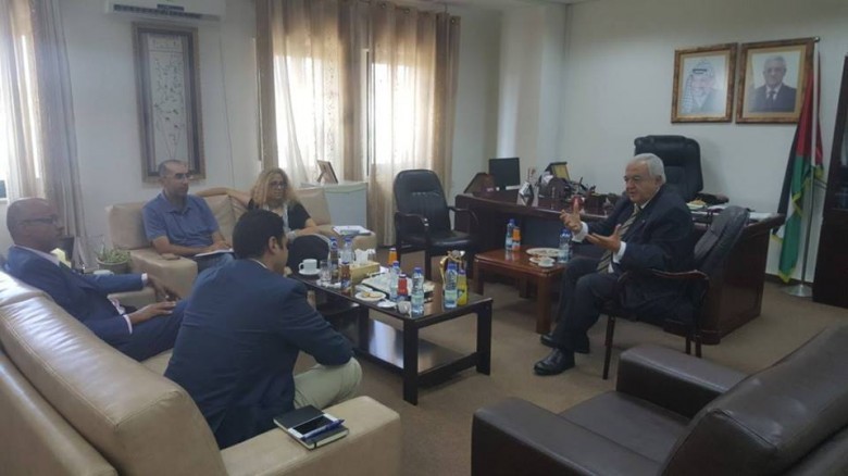 أبو شهلا يبحث مع الـUNDP استئناف العمل بمشاريع التشغيل للشباب 
