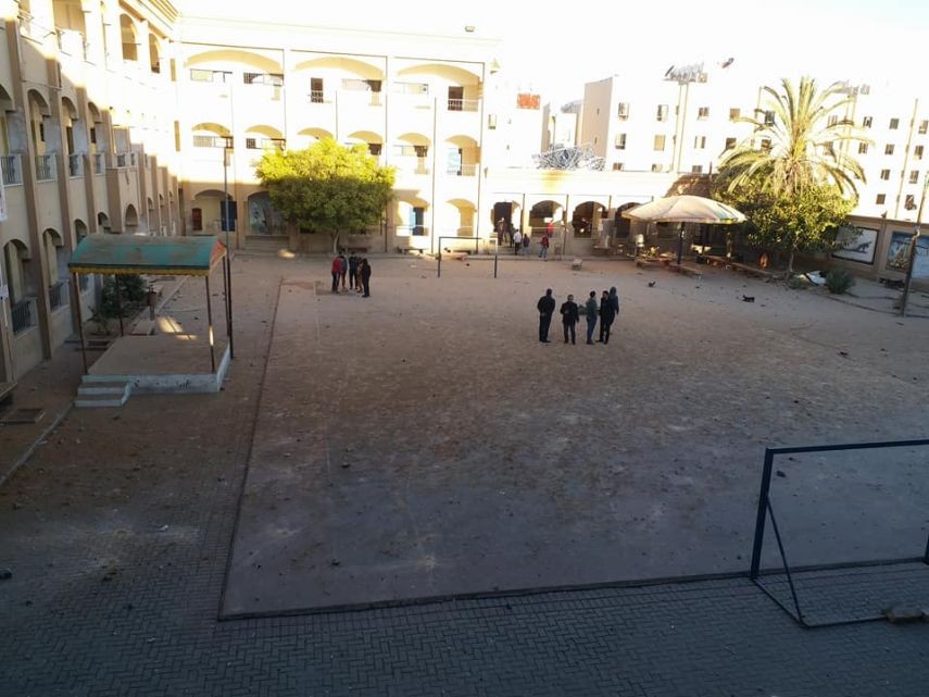 تضرر عدة مدارس إثر تعرضها لقصف الاحتلال على غزة