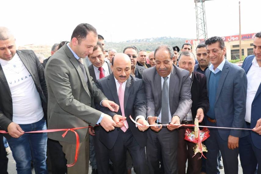 خلال افتتاح مدخل في سلفيت
