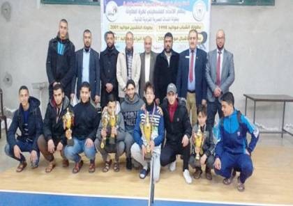 داود يفوز ببطولة فلسطين لكرة الطاولة ونصر الله وصيفاً