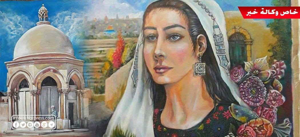 شاهد بالصور: فتاة فلسطينية تقهر المرض بلوحاتٍ فنية مفعمة بالأمل والإرادة
