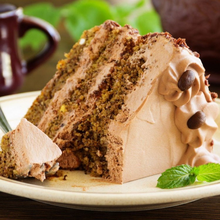 طريقة تحضير "كيكة القهوة والجوز"