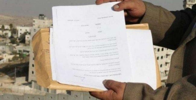 سلطات الاحتلال تُخطر بوقف البناء في 11 منزلاً شمال أريحا
