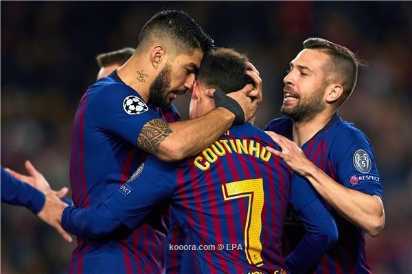 برشلونة يروض ليون بخماسية ويبلغ ربع نهائي دوري الأبطال