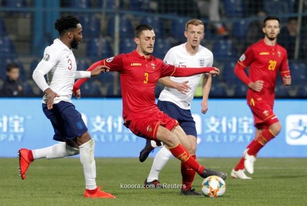 انجلترا تسحق الجبل الاسود بخماسية