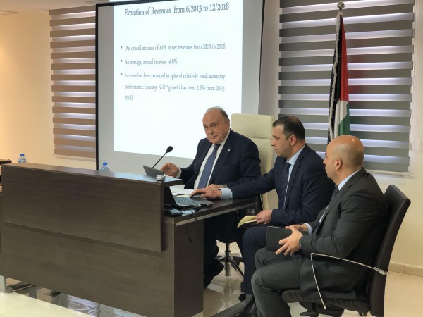 بشارة يُطلع ممثلي المجتمع الدولي على الوضع المالي الفلسطيني بعد خصم أموال الضرائب