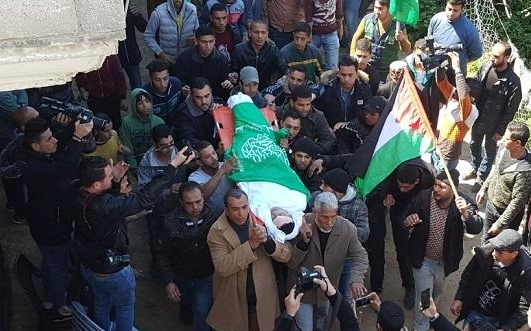 تشييع جثمان الشهيد "أبو زيد" في غزة