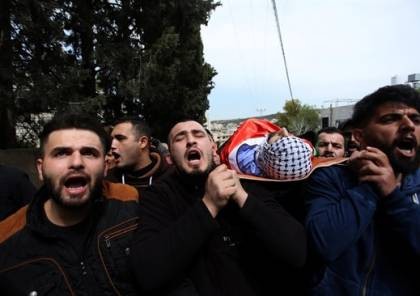أهالي سلفيت يشيعون جثمان الشهيد محمد شاهين