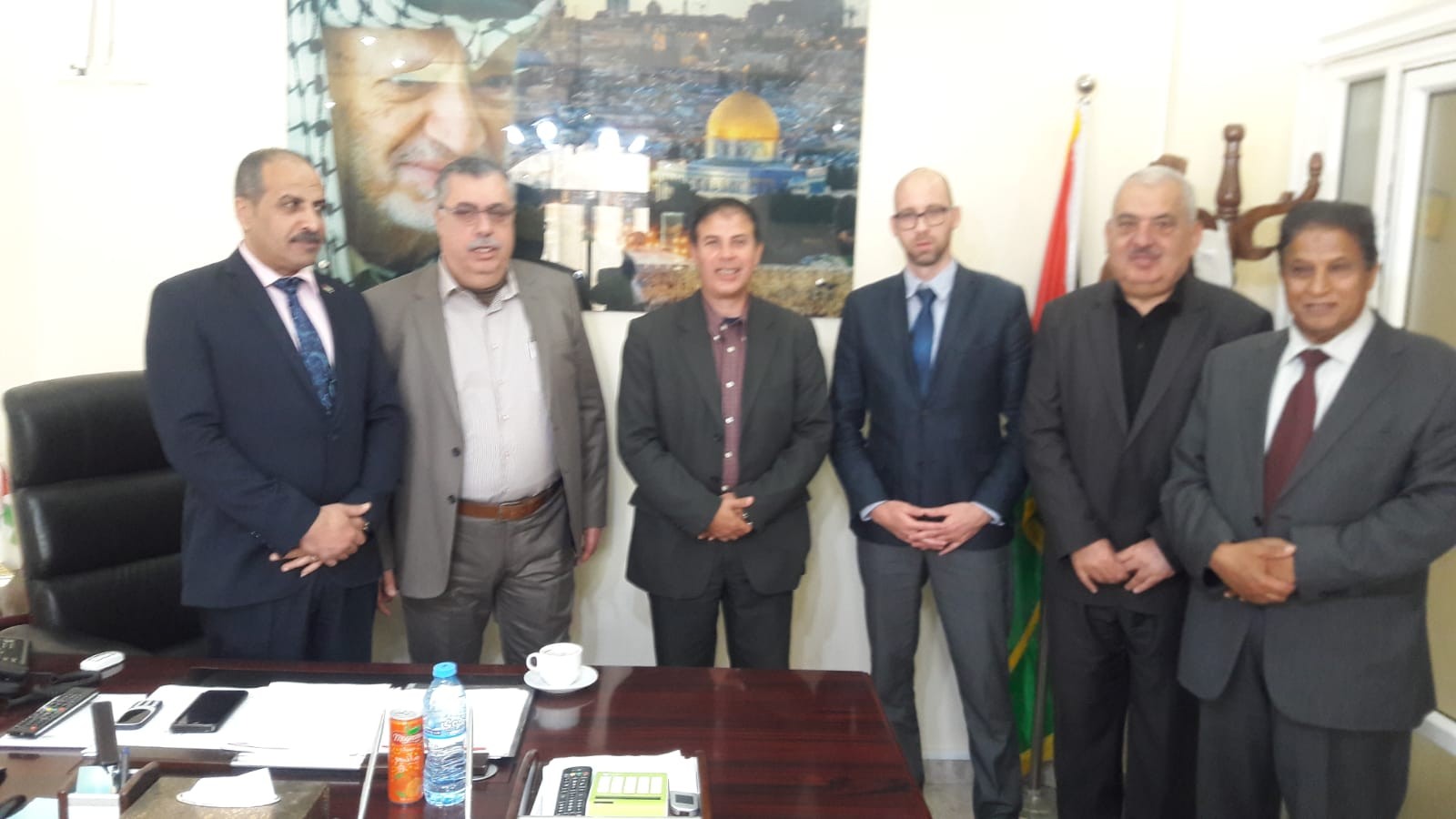 بالصور: النائب أبو شمالة يستقبل مدير مؤسسة "فريدريتش إيبرت" الألمانية