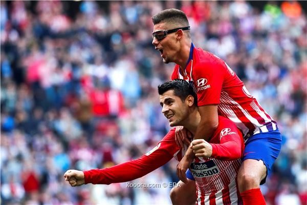 أتلتيكو مدريد يطارد برشلونة بثنائية في سيلتا فيجو