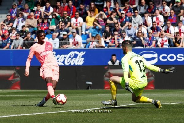 برشلونة بفريق شبابي يتعادل مع هويسكا سلبيا