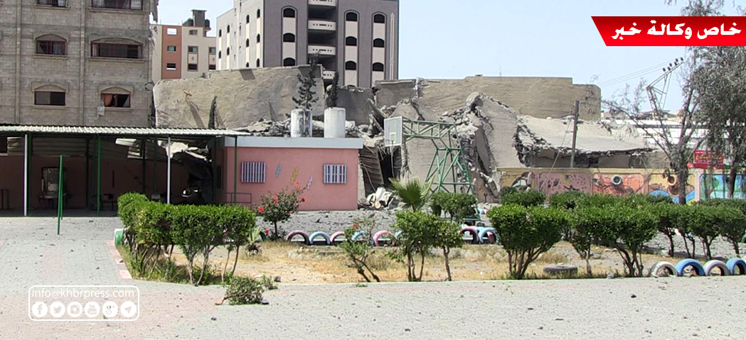 تحطمت مرافق المدرسة