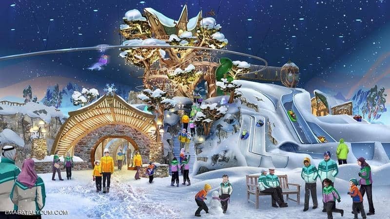 أبوظبي: على موعد مع أكبر حديقة ألعاب ثلجية مغطاة بالعالم