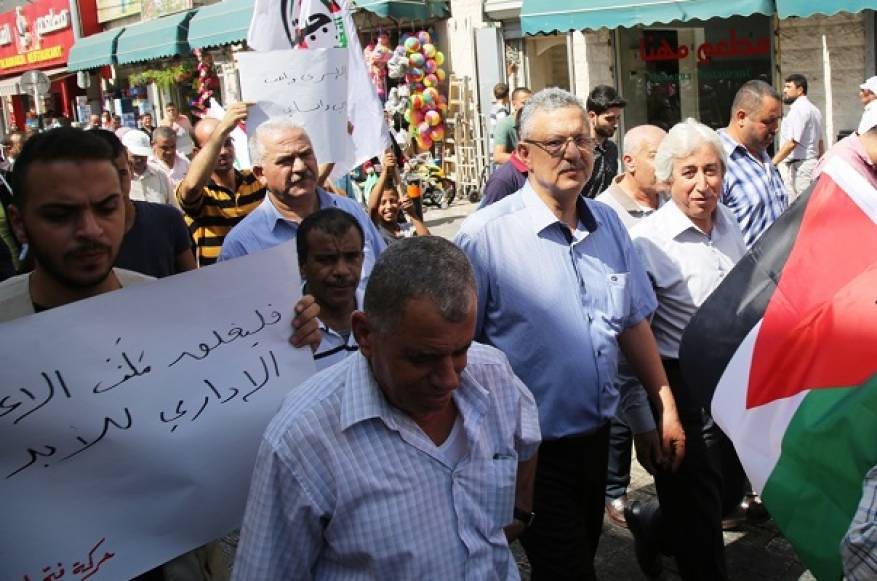 وقفة تضامنية مع الأسير المضرب عن الطعام سلطان خلوف من جنين