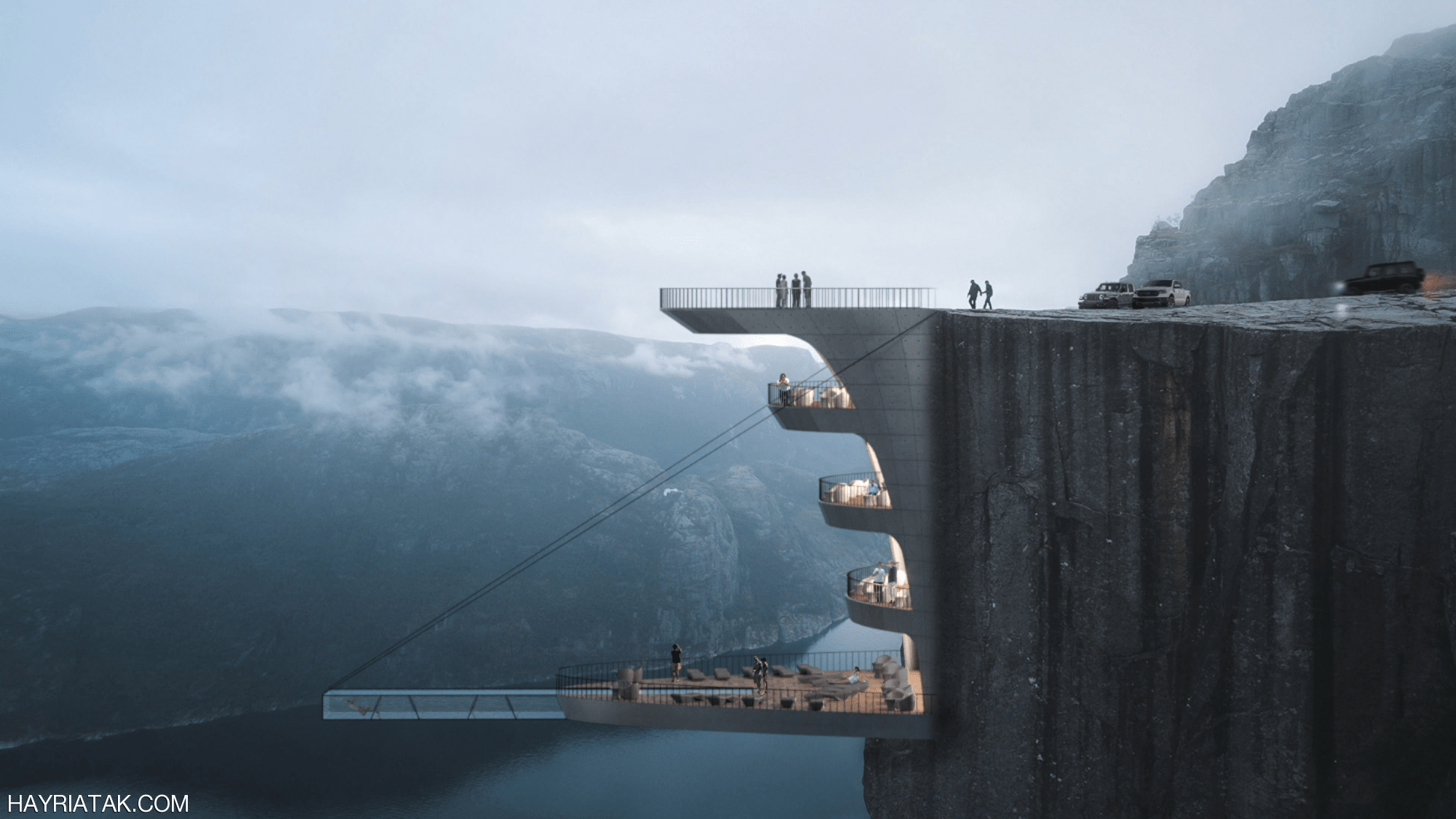 شاهدوا:لأصحاب القلوب القوية فندق على "حافة الهاوية"