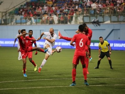 منتخب فلسطين يخسر أمام سنغافورة