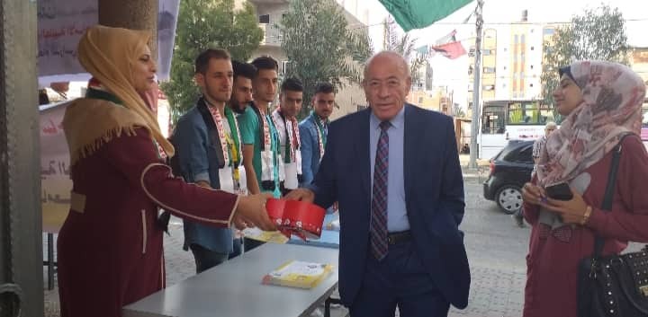 بالصور: شبيبة "فتح" تستقبل طلبة وأساتذة جامعة غزّة