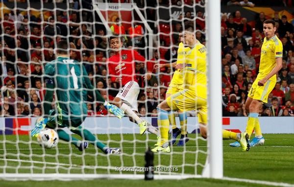 مانشستر يونايتد يكتفي بهدف في شباك أستانا