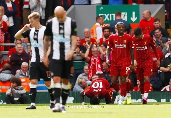 ليفربول يحقق فوزه الخامس على التوالي على نيوكاسل