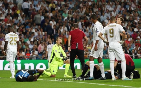 ريال مدريد ينجو من الخسارة أمام كلوب بروج