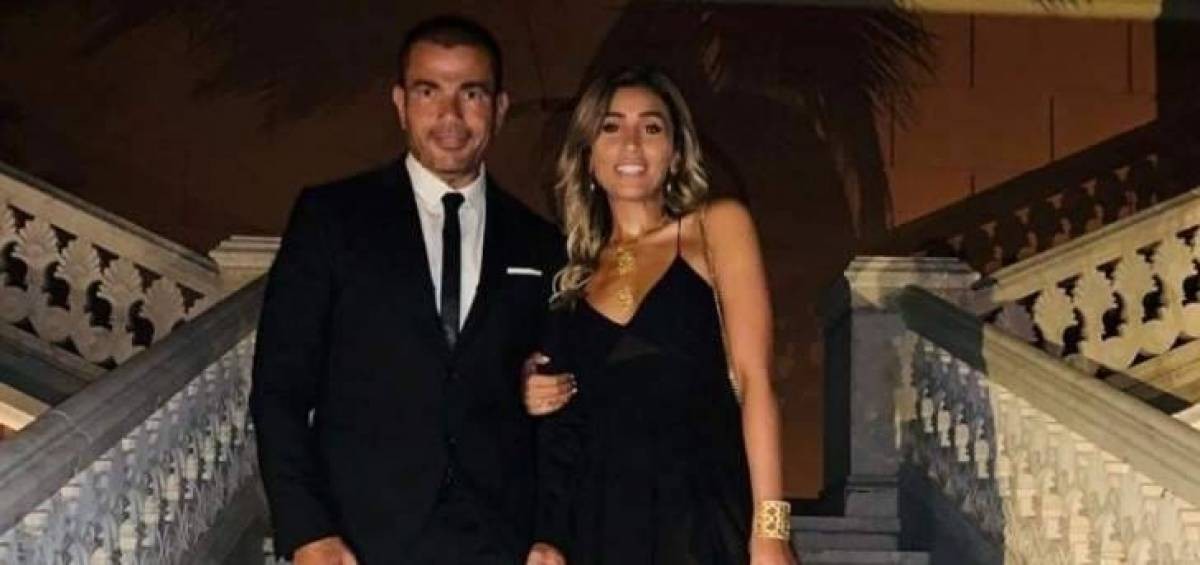 شاهدوا: إحتضان دينا الشربيني لـ "عمرو دياب" في عيد ميلاده يثير الجدل ومحمد حديد حاضر