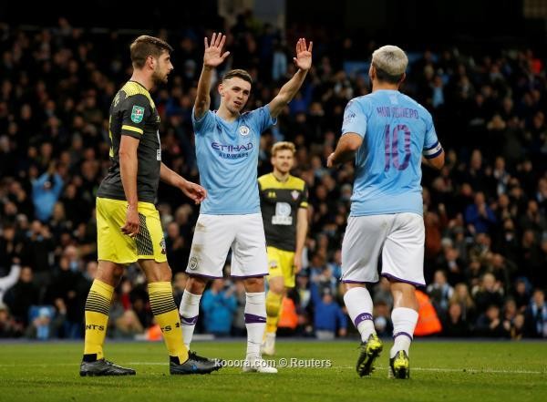 مانشستر سيتي يفوز على ساوثهامتون بثلاثية