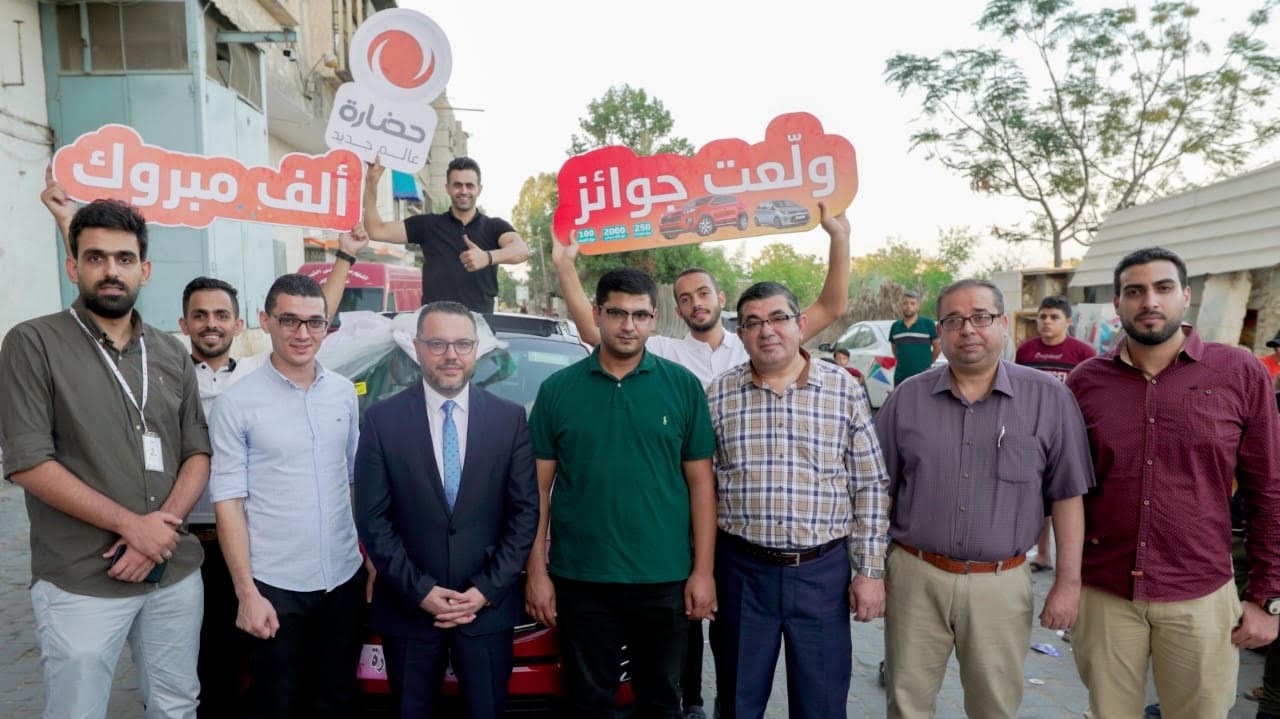 شركة "حضارة" تُفاجئ مشترك بجيب فاخر في غزّة