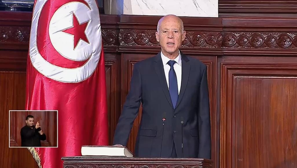 في أول خطاب له.. قيس سعيد: الحق الفلسطيني لن يسقط بالتقادم وفلسطين في وجدان تونس