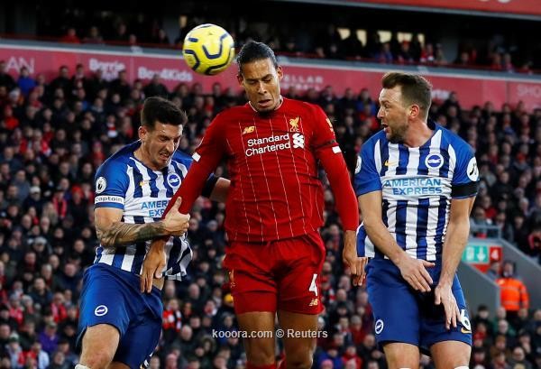 ليفربول يعبر برايتون بصعوبة ويتربع على القمة