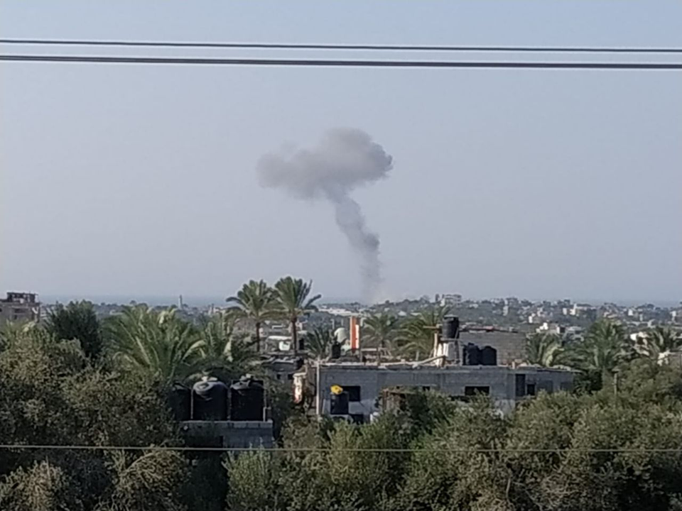 4 إصابات بانفجار عرضي شرق خانيونس