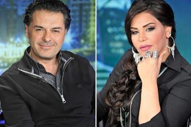 بالفيديو: "راغب علامة" يقبّل الفنانة "أحلام" ويقول: "متل العرسان"