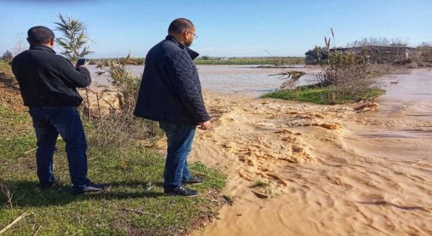 زراعة غزة: الاحتلال يغرق أراضٍ زراعية شرق غزة