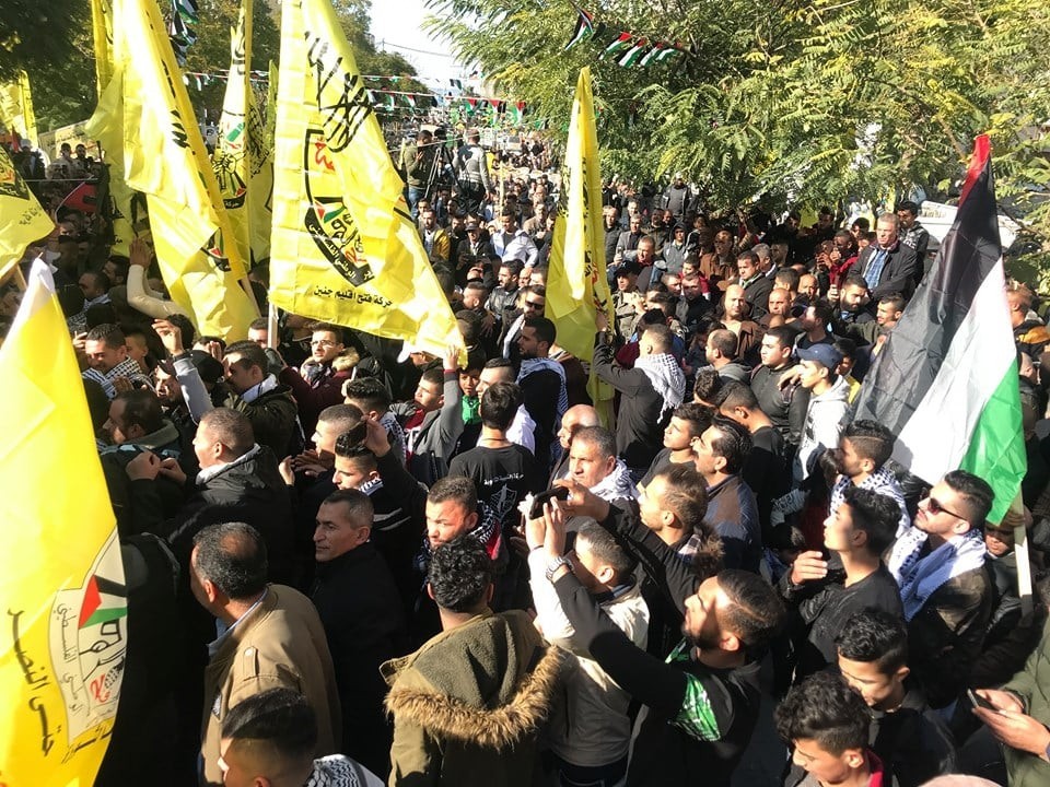 فتح تُحيي ذكرى انطلاقتها الـ55 في جنين