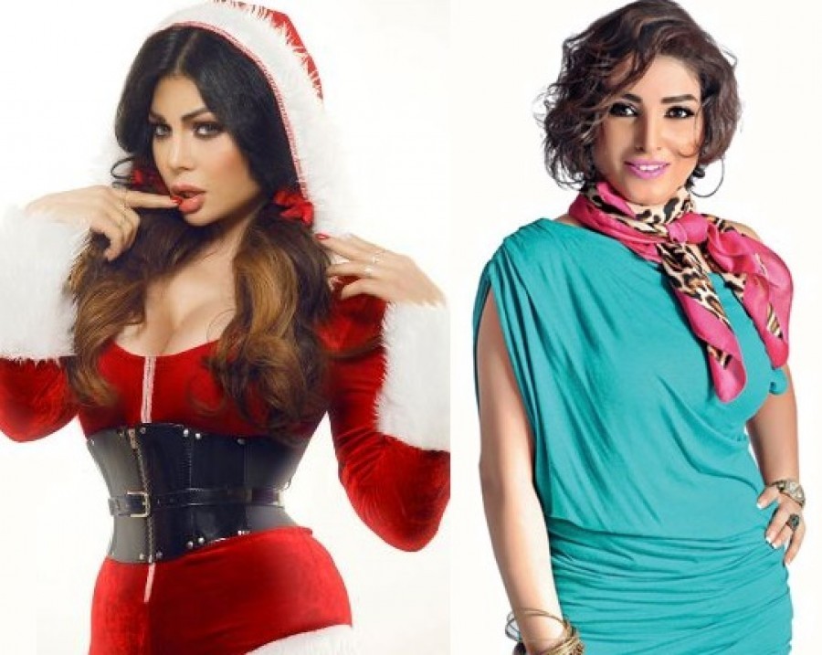 النجمتين "هيفاء وهبي" وروجينا".. الخيانة تضعها مواجهة ساخنة في مسلسل "أسود فاتح"!