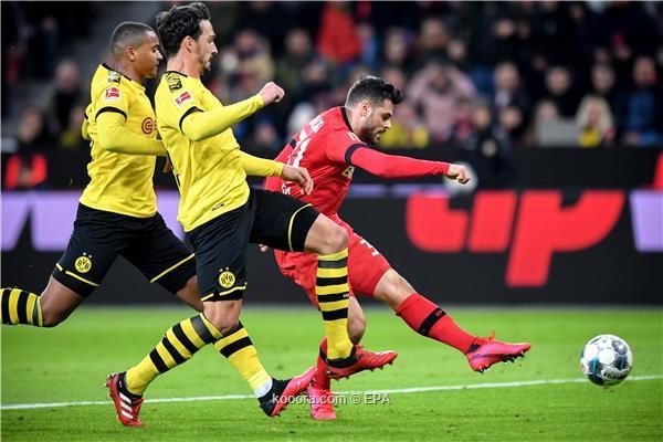 دورتموند يتلقى الهزيمة على يد ليفركوزن في مباراة مثيرة