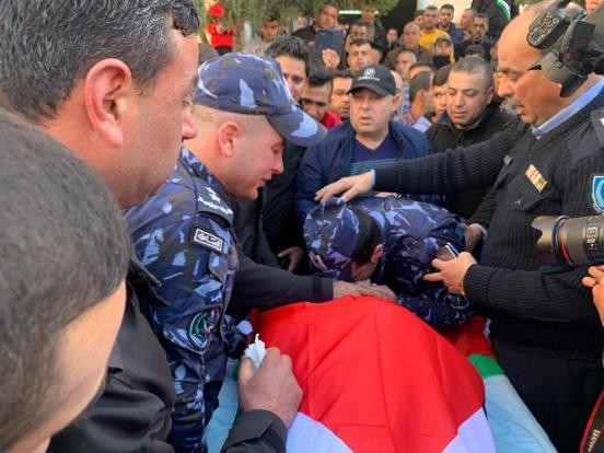 تشييع جثمان الشهيد طارق بدوان في قلقيلية