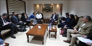 الخالدي يستقبل وفدًا من البرلمان الأوروبي
