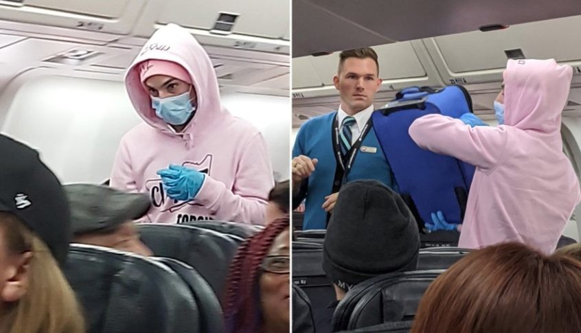 بالفيديو: قال "أنا قادم من ووهان" فانقلبت "الطائرة" رأسا على عقب