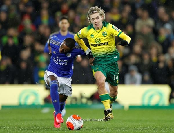 نورويتش يوجه ضربة من القاع لليستر سيتي