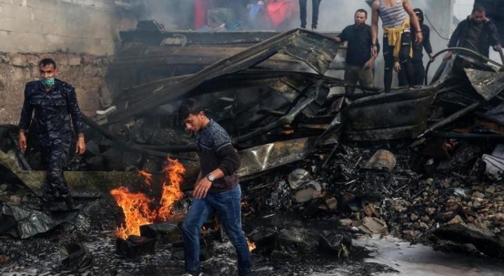 شاهد: وصول اثنين من مصابي حريق النصيرات من مشافي الداخل إلى الحجر الصحي