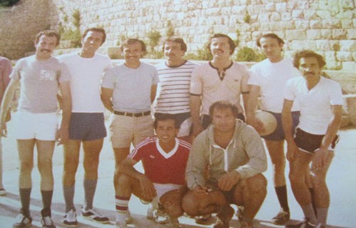 د محمد اشتية و الوزير المالكي انغماس مبكر بكرة الطائرة الفلسطينية